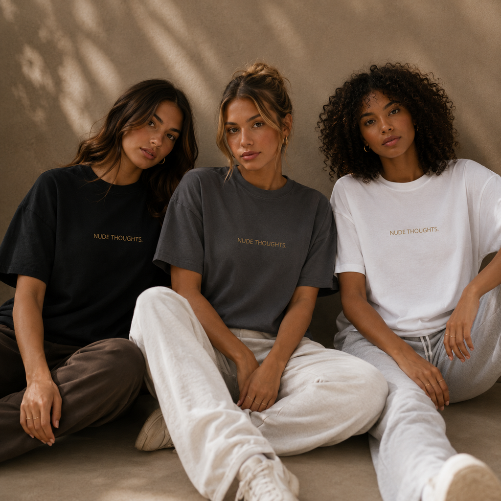 NUDE THOUGHTS.  | Casual Tee