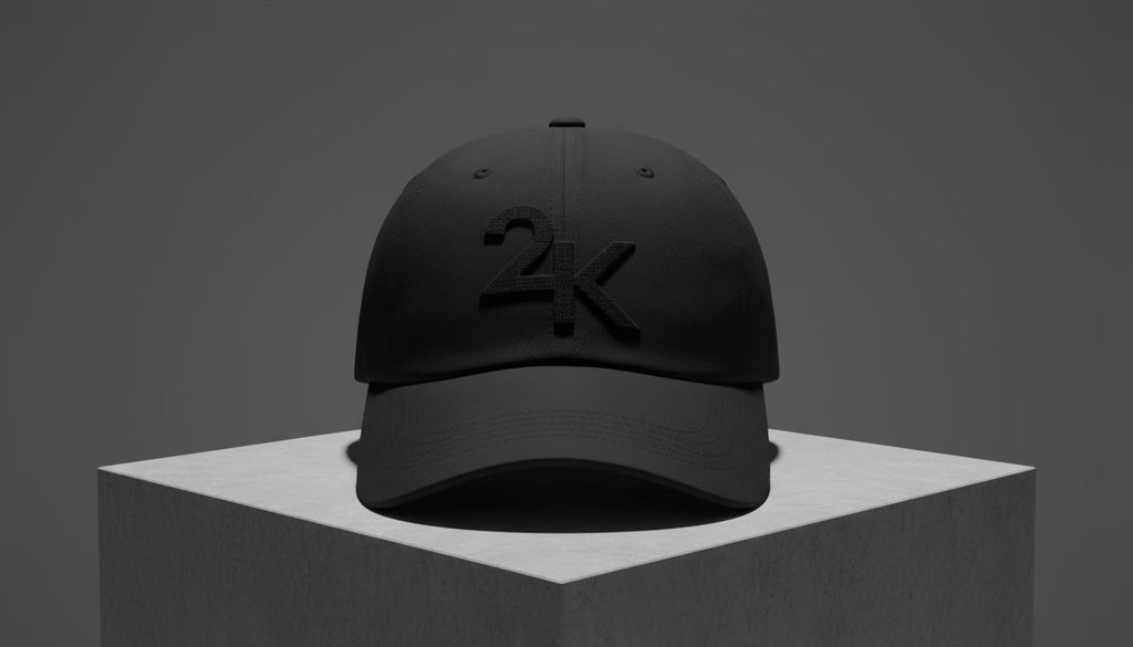 24k Signature Hat (blk on blk)