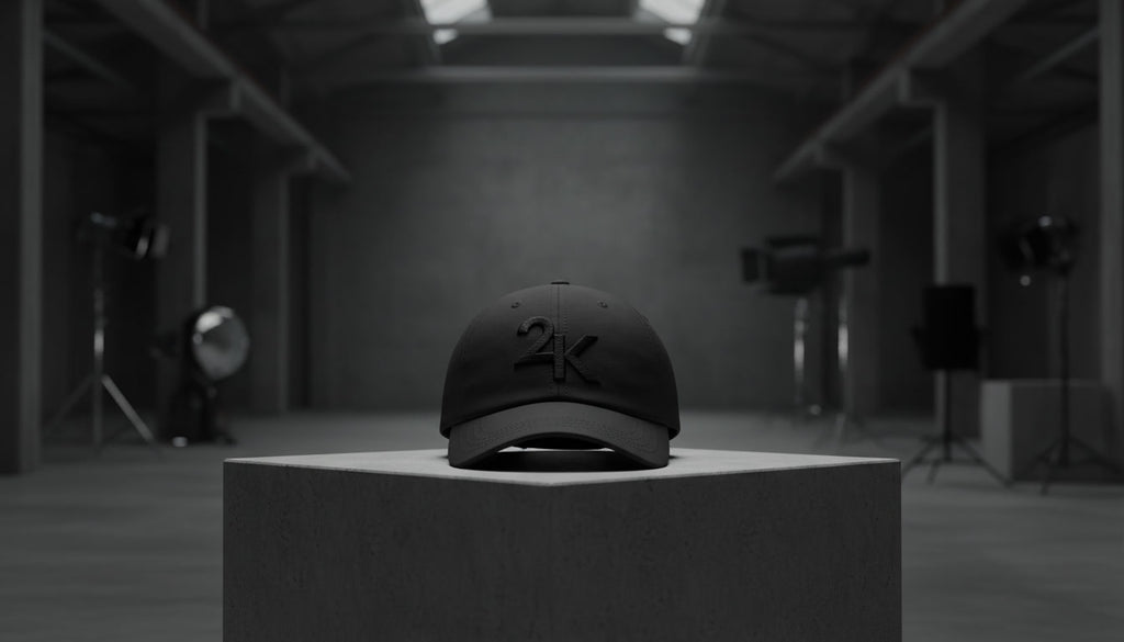 24k Signature Hat (blk on blk)