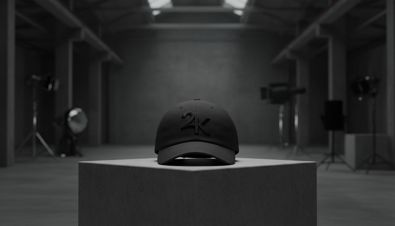 24k Signature Hat (blk on blk)